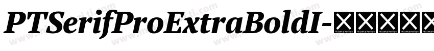 PTSerifProExtraBoldI字体转换
