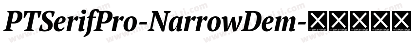 PTSerifPro-NarrowDem字体转换