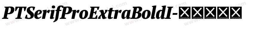 PTSerifProExtraBoldI字体转换