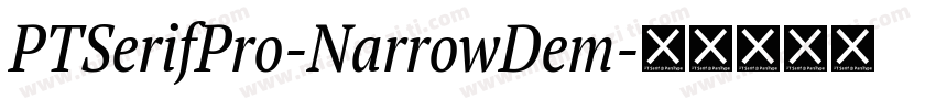 PTSerifPro-NarrowDem字体转换