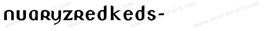nuaryzredkeds字体转换
