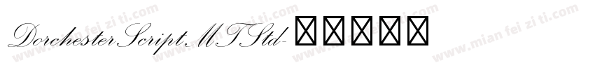 DorchesterScriptMTStd字体转换