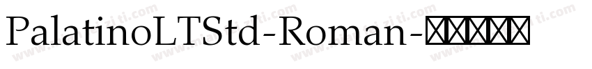 PalatinoLTStd-Roman字体转换