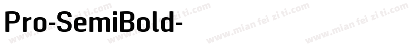 Pro-SemiBold字体转换