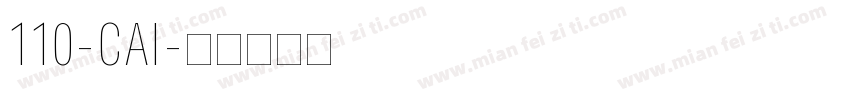 110-CAI字体转换