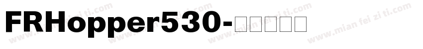 FRHopper530字体转换