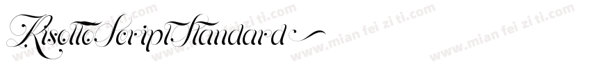 RisottoScriptStandard字体转换