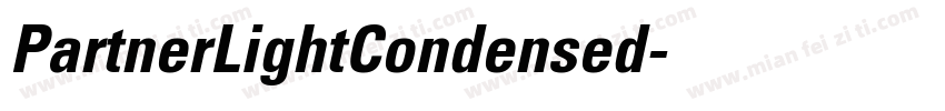 PartnerLightCondensed字体转换