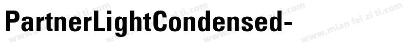 PartnerLightCondensed字体转换