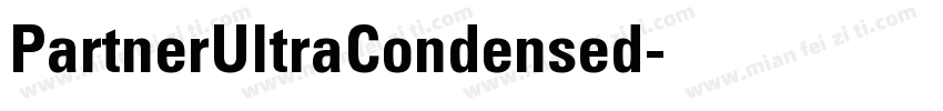 PartnerUltraCondensed字体转换