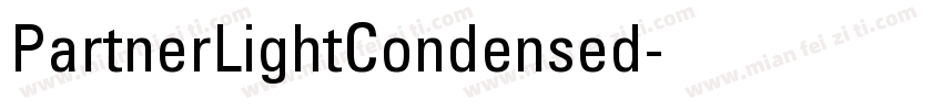 PartnerLightCondensed字体转换
