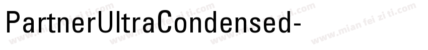 PartnerUltraCondensed字体转换
