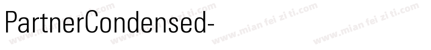 PartnerCondensed字体转换