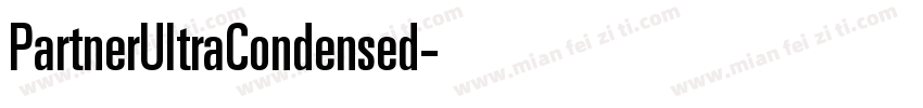 PartnerUltraCondensed字体转换