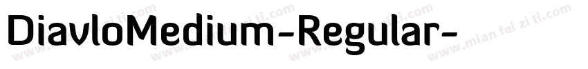 DiavloMedium-Regular字体转换