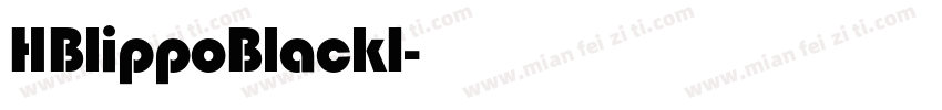 HBlippoBlack1字体转换