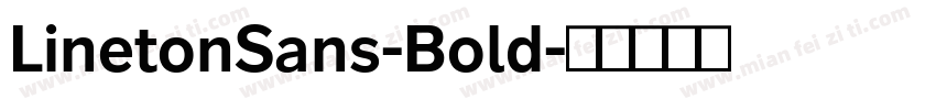 LinetonSans-Bold字体转换