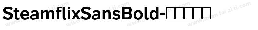 SteamflixSansBold字体转换