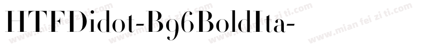 HTFDidot-B96BoldIta字体转换