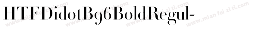 HTFDidotB96BoldRegul字体转换