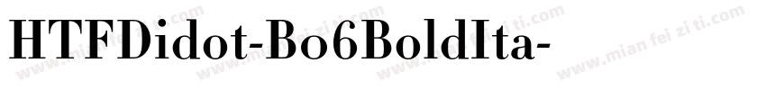 HTFDidot-B06BoldIta字体转换