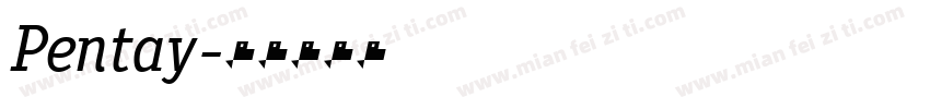 Pentay字体转换