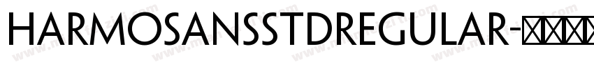 HarmoSansStdRegular字体转换
