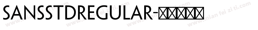 SansStdRegular字体转换