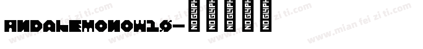 AndaleMonoW10字体转换