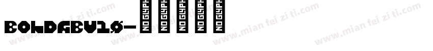 BoldGBV10字体转换