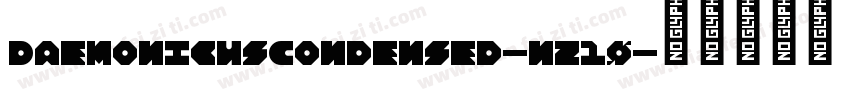 DaemonicusCondensed-nz10字体转换