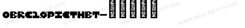 OBRC10PicthBT字体转换