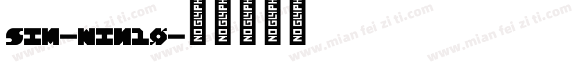 Sim-win10字体转换