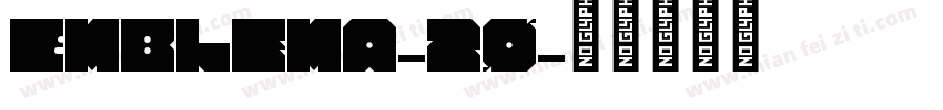 Emblema-20字体转换