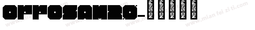 opposam20字体转换