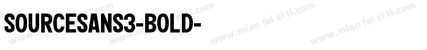SourceSans3-Bold字体转换