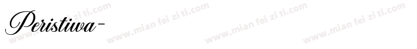 Peristiwa字体转换