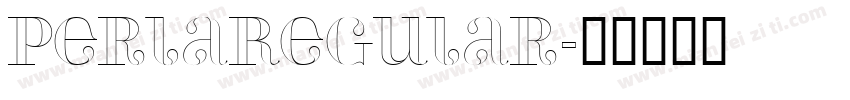 PerlaRegular字体转换