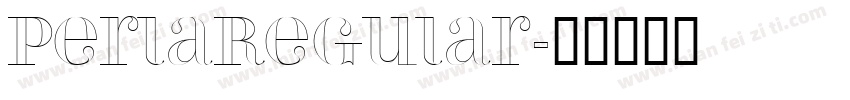 PerlaRegular字体转换