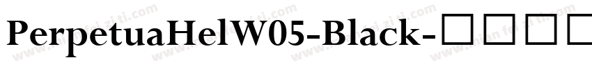 PerpetuaHelW05-Black字体转换