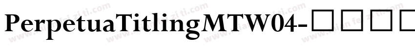 PerpetuaTitlingMTW04字体转换