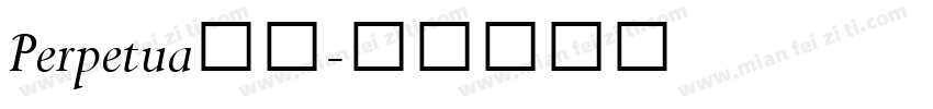 Perpetua字体字体转换