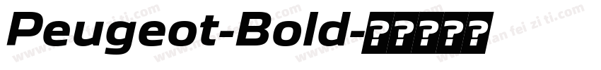 Peugeot-Bold字体转换