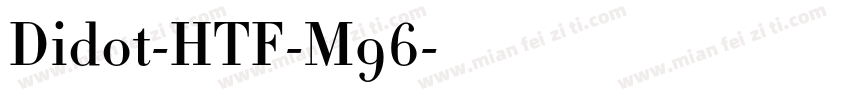 Didot-HTF-M96字体转换