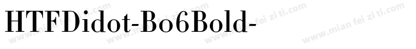 HTFDidot-B06Bold字体转换