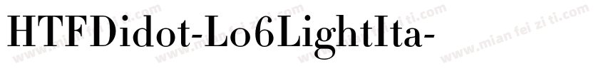 HTFDidot-L06LightIta字体转换
