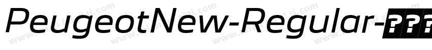 PeugeotNew-Regular字体转换