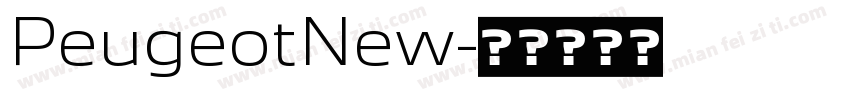 PeugeotNew字体转换