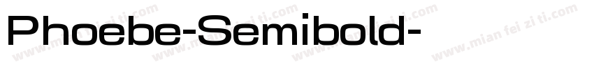 Phoebe-Semibold字体转换