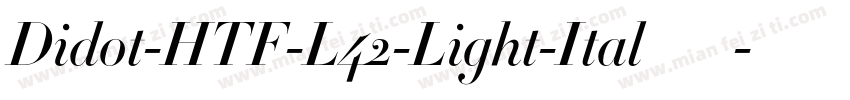 Didot-HTF-L42-Light-Ital手机版字体转换